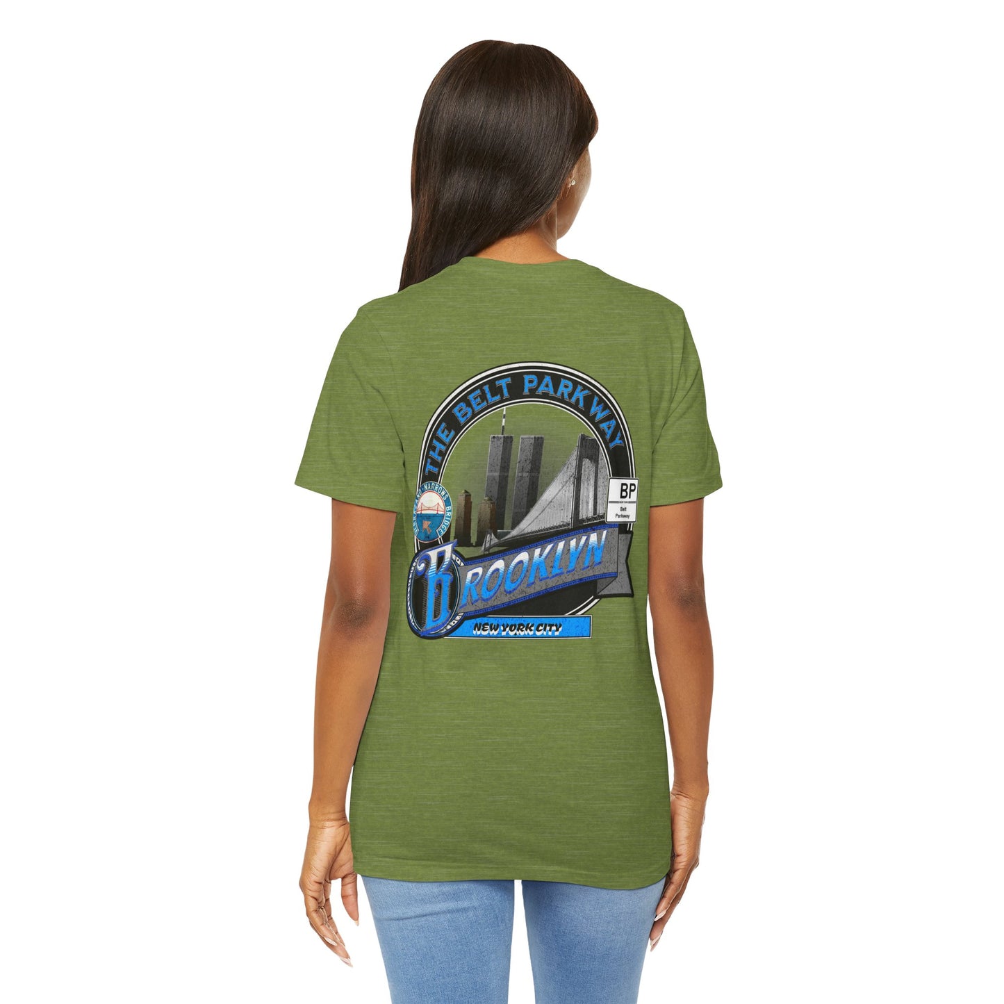 Belt Parkway Brooklyn Highway Route Unisex  Tee Shirt - Soft Blend NYC Apparel