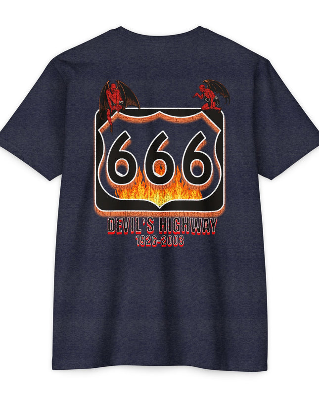 Vintage Highway 666 Unisex T-shirt for Nostalgia Enthusiasts