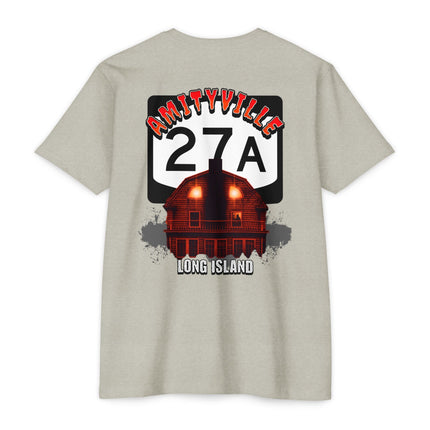 Horror Home Unisex T-Shirt - New York Route 27A, Amityville Long Island