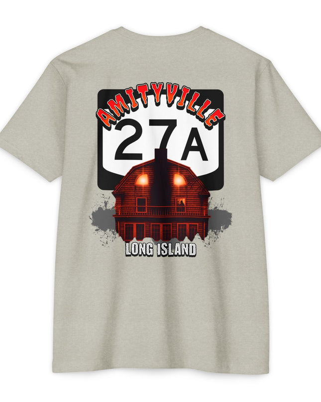 Horror Home Unisex T-Shirt - New York Route 27A, Amityville Long Island