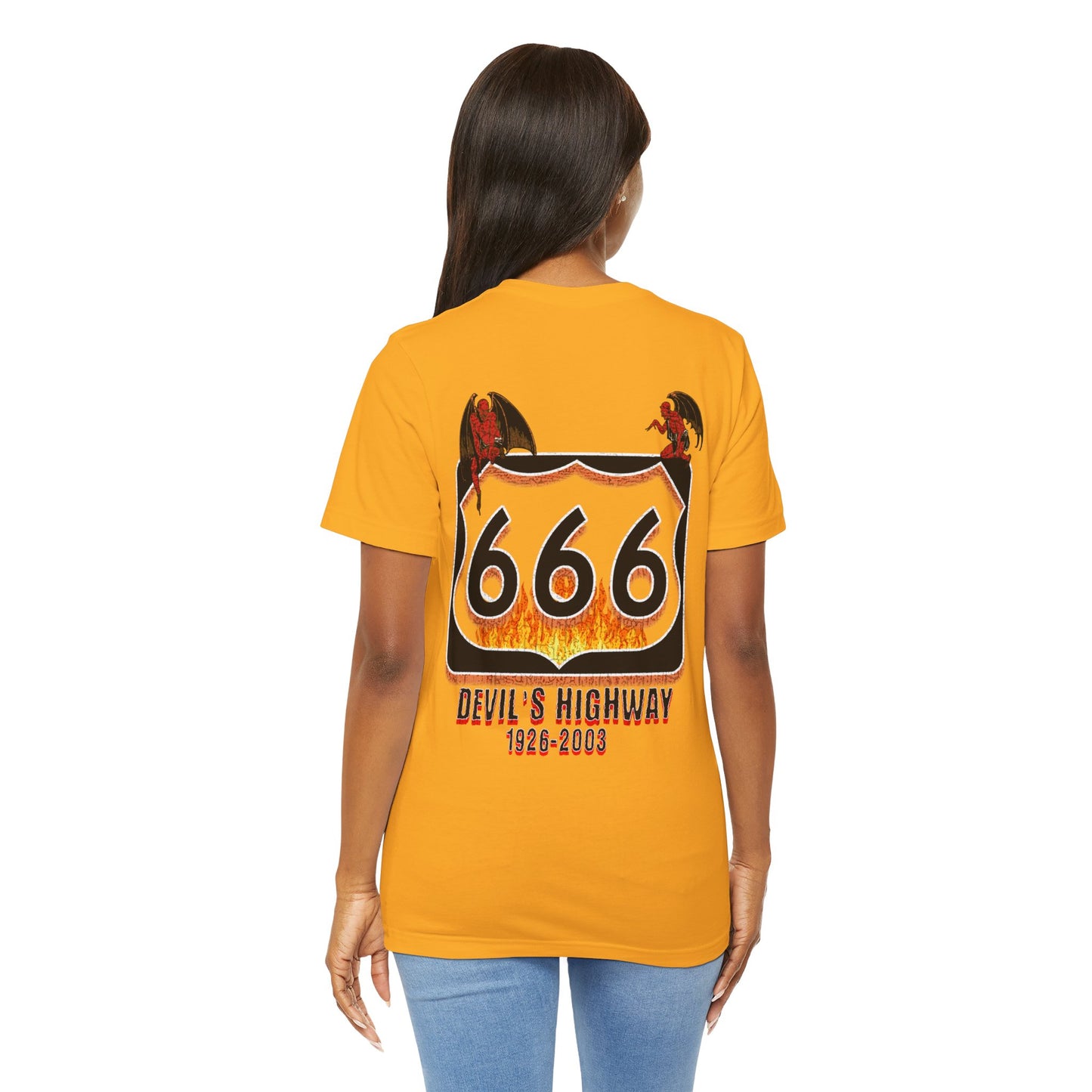 Highway Route  666 The Devil's Highway Unisex Soft Blend Tee