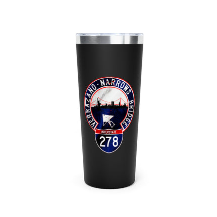 Tumbler Interstate 278 Verrazano Narrows Bridge Copper Vacuum Insulated 22oz