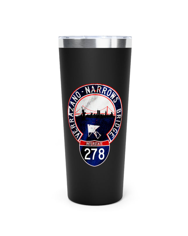 Tumbler Interstate 278 Verrazano Narrows Bridge Copper Vacuum Insulated 22oz
