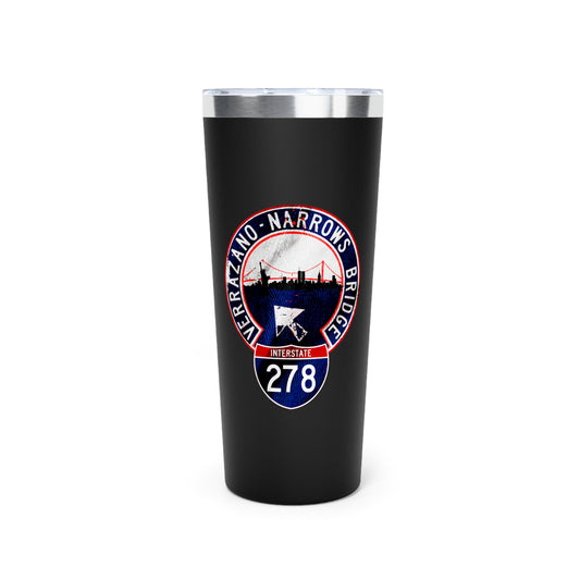 Tumbler Interstate 278 Verrazano Narrows Bridge Copper Vacuum Insulated 22oz
