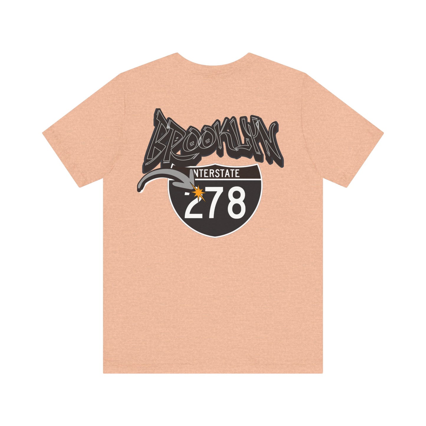 Unisex Tee - Interstate 278 Brooklyn New York Soft Blend Forgeddaboutit Design