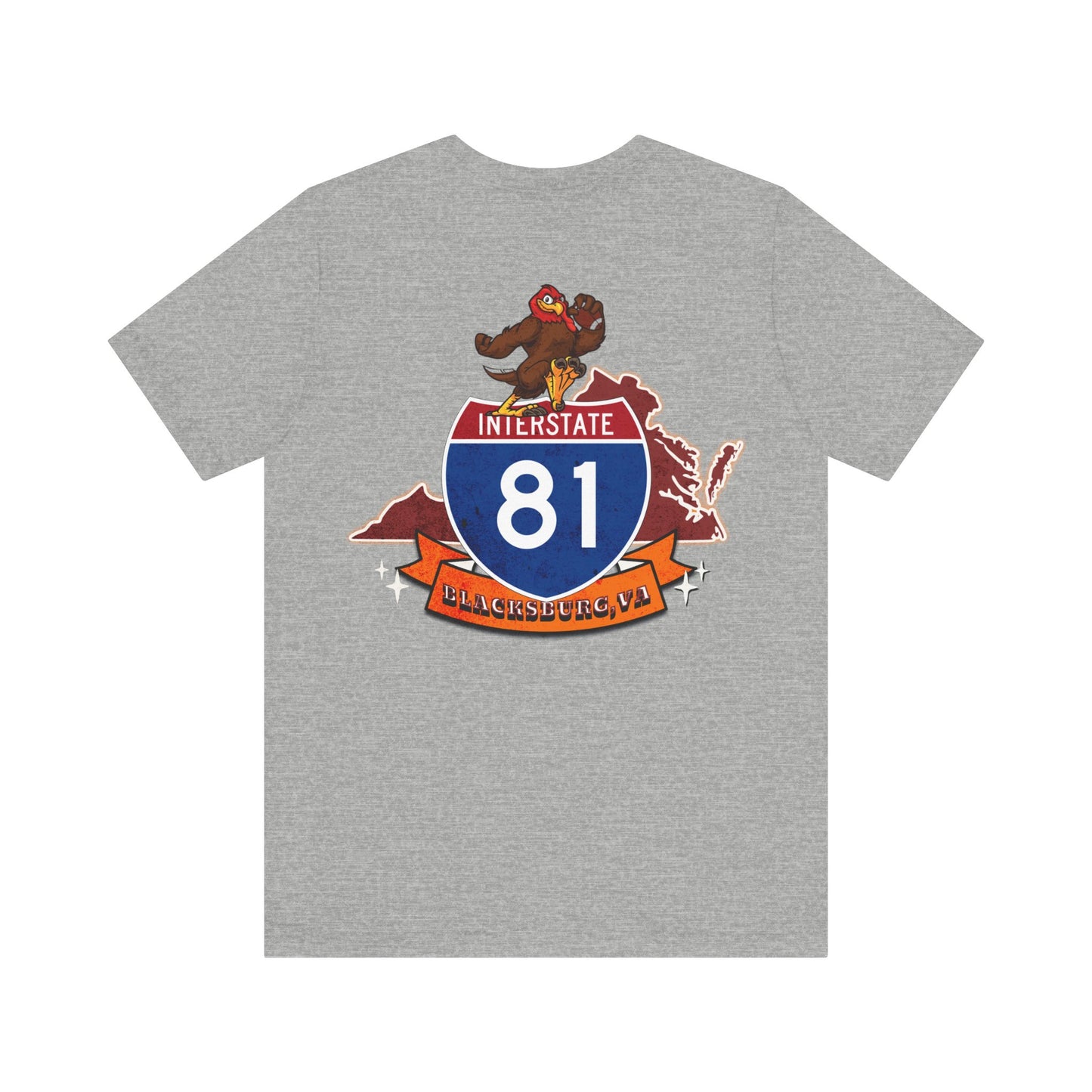 Interstate 81 Hookie Country, Blacksburg VA, Highway Route Apparel Unisex Soft tee