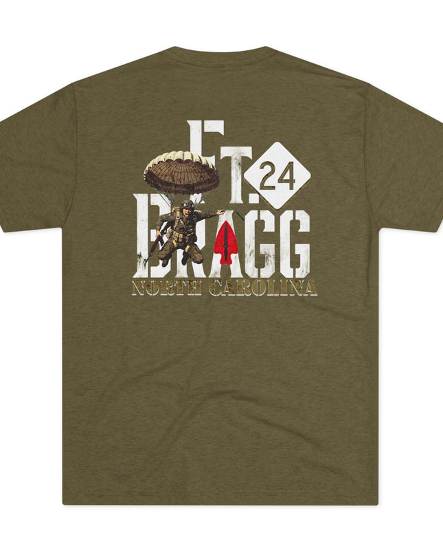 Fort Bragg North Carolina Route 24 T-Shirt — Home to Army Airborne & Special Forces