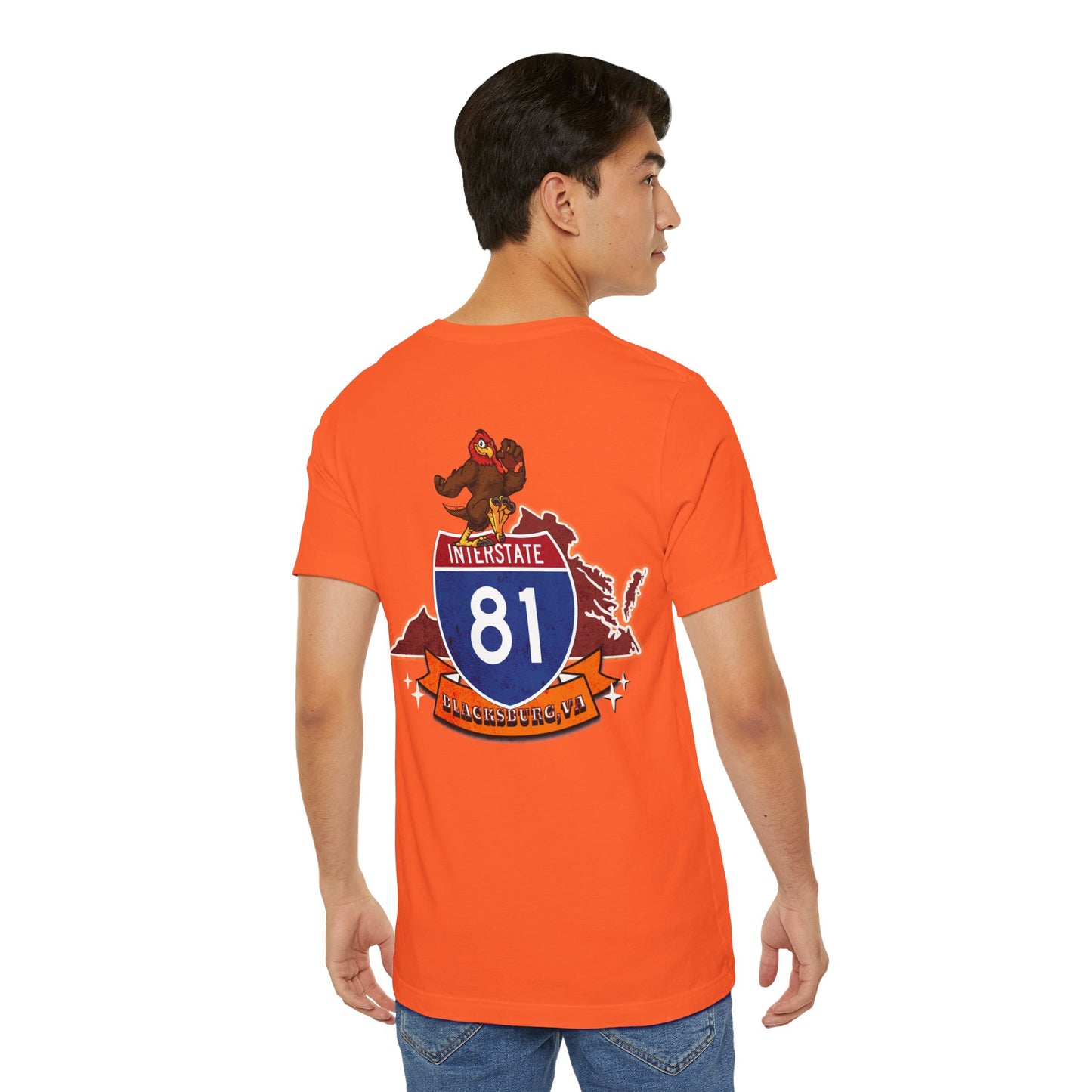 Interstate 81 Hookie Country, Blacksburg VA, Highway Route Apparel Unisex Soft tee