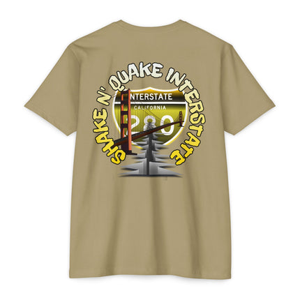 California Interstate 280 Shake and Quake Tee