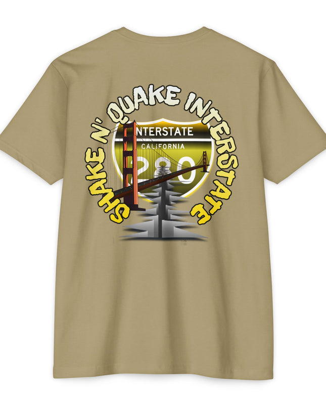 California Interstate 280 Shake and Quake Tee