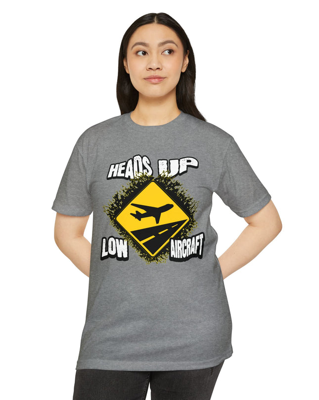 Heads up Low Flying Aircraft Road Sign
