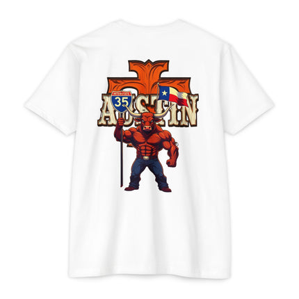 Longhorn Country T-shirt - Texas Travel Interstate 35 Design - Roads and Routes Apparel