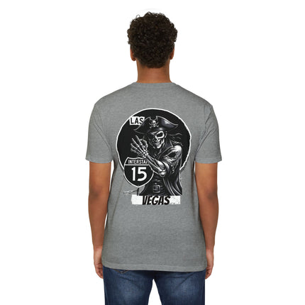 Las Vegas  Interstate 15 Silver and Black Pride Tee, The pirate has moved to the desert
