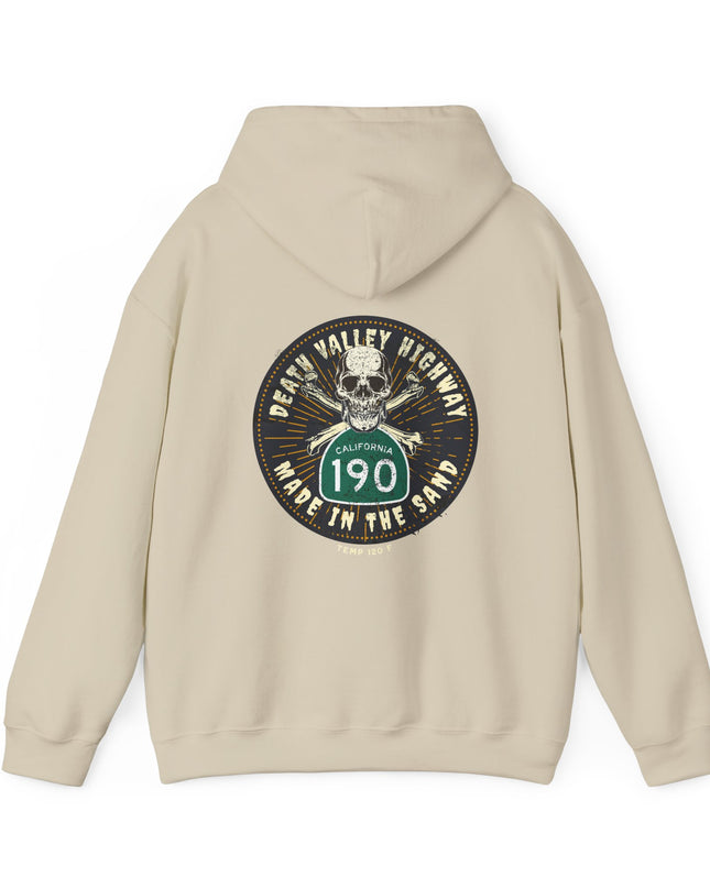 Hooded Sweatshirt California route190 Death Valley