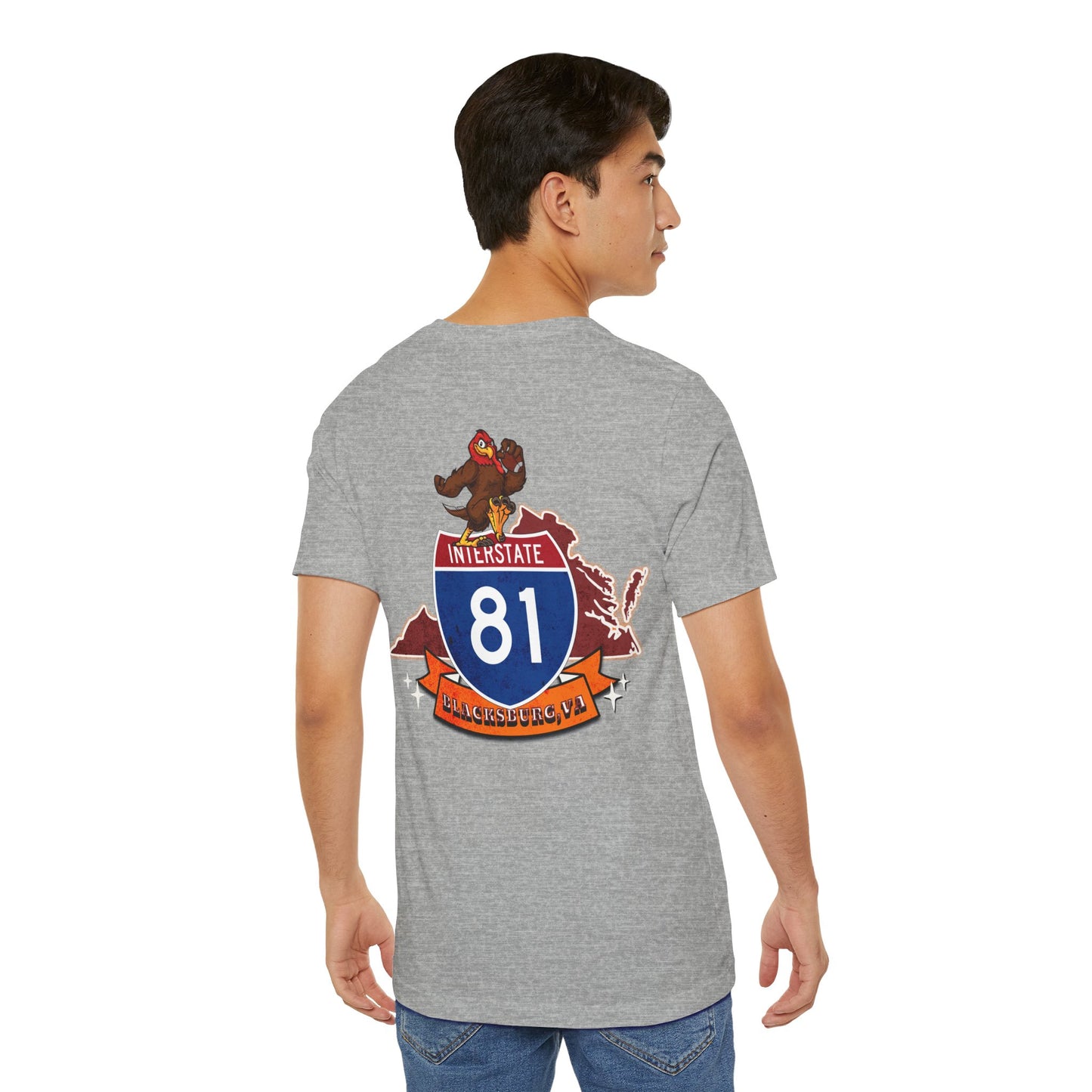 Interstate 81 Hookie Country, Blacksburg VA, Highway Route Apparel Unisex Soft tee