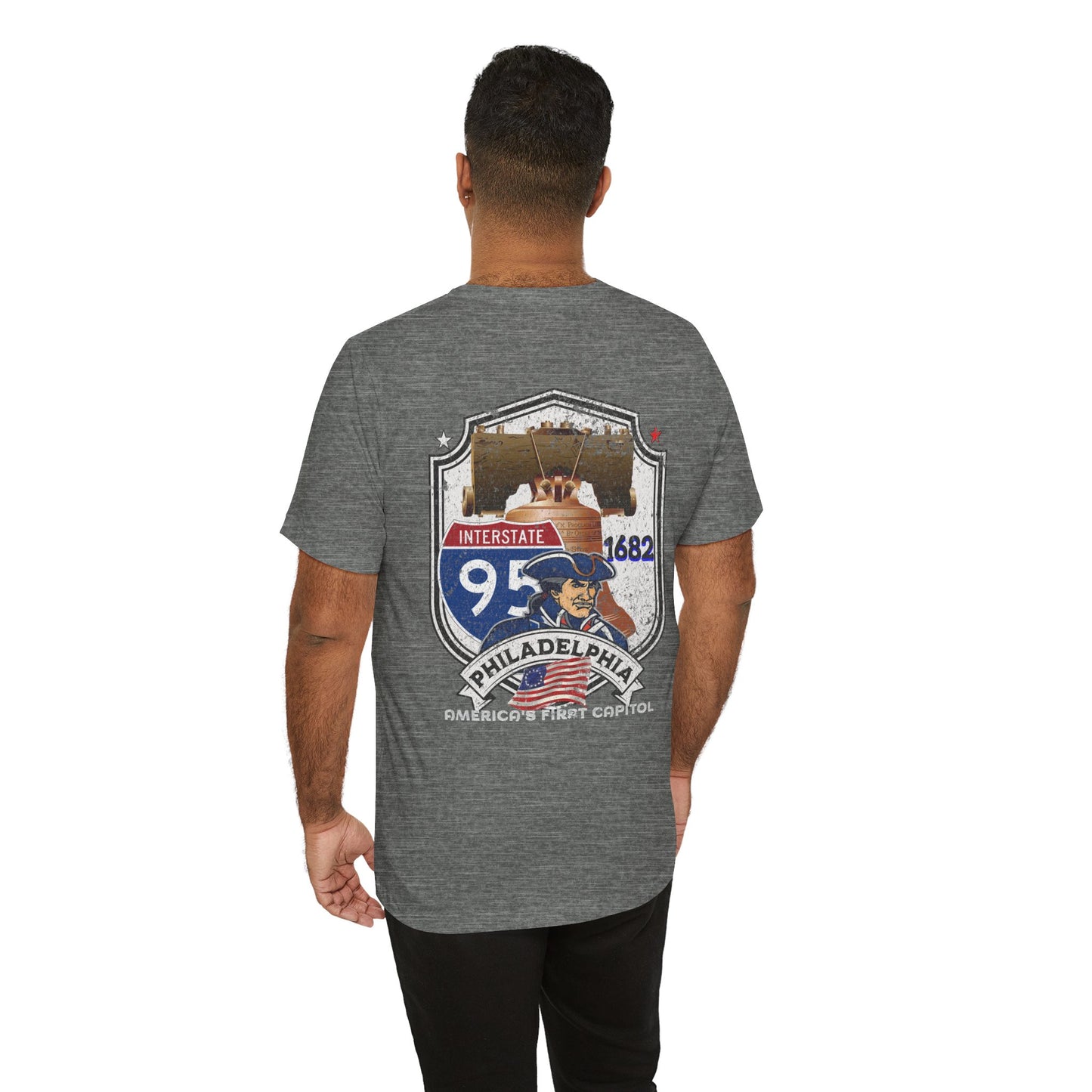 Highway Route  distressed Philadelphia Tee