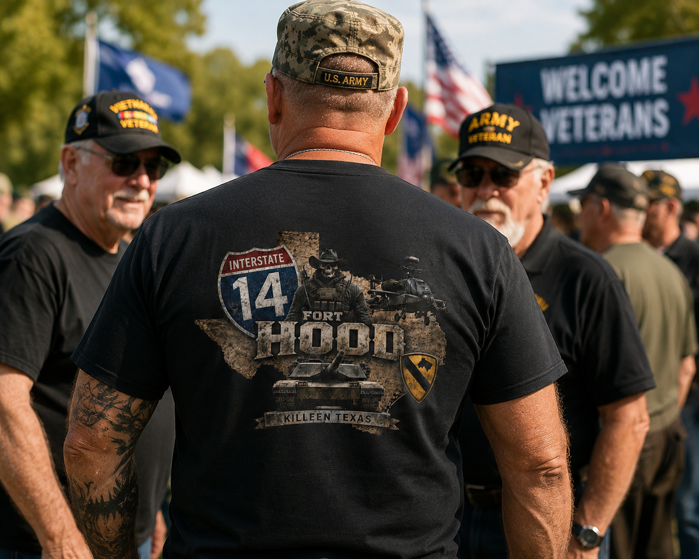 Fort Hood Interstate 14 Military Tribute Tee