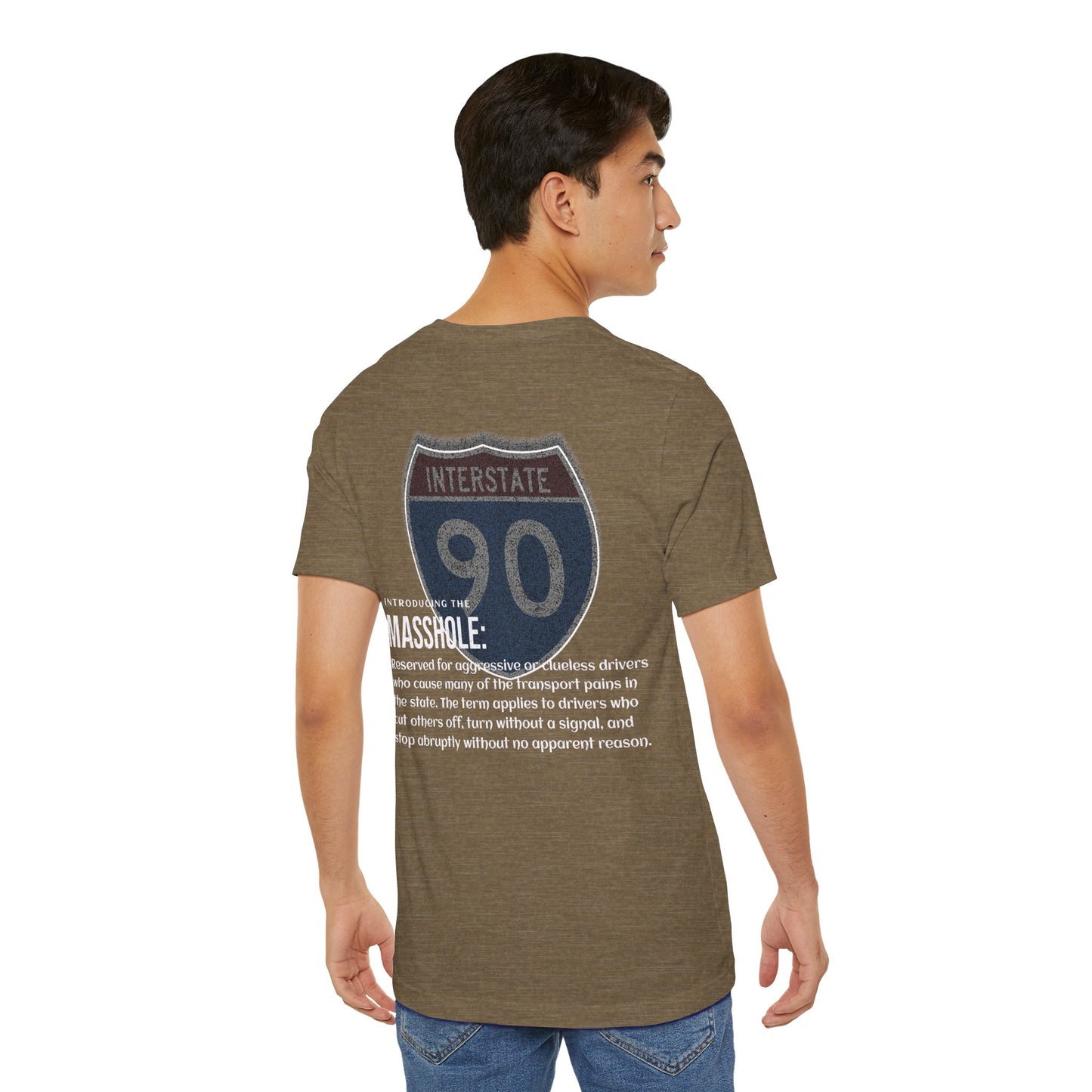 Massachusetts  I-90 Highway Route Tee Shirt