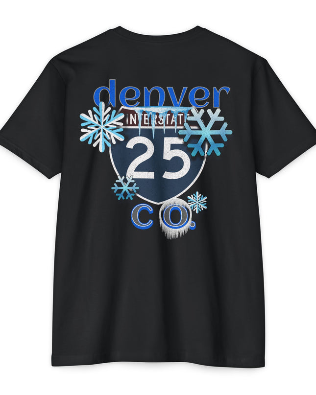 Interstate 25 Denver Colorado Snowy Mile High City