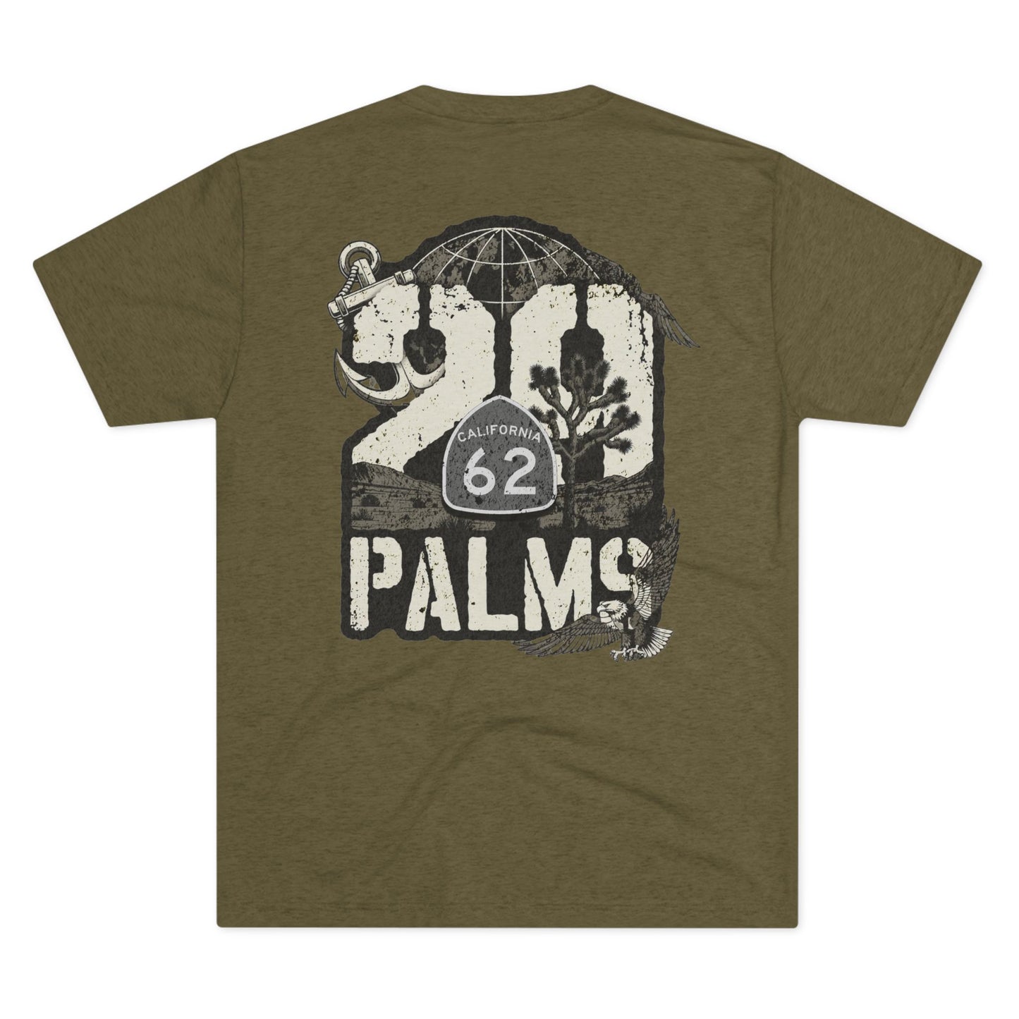 29 Palms California Route 62 Tee — Desert Marine Base Heroes Tribute