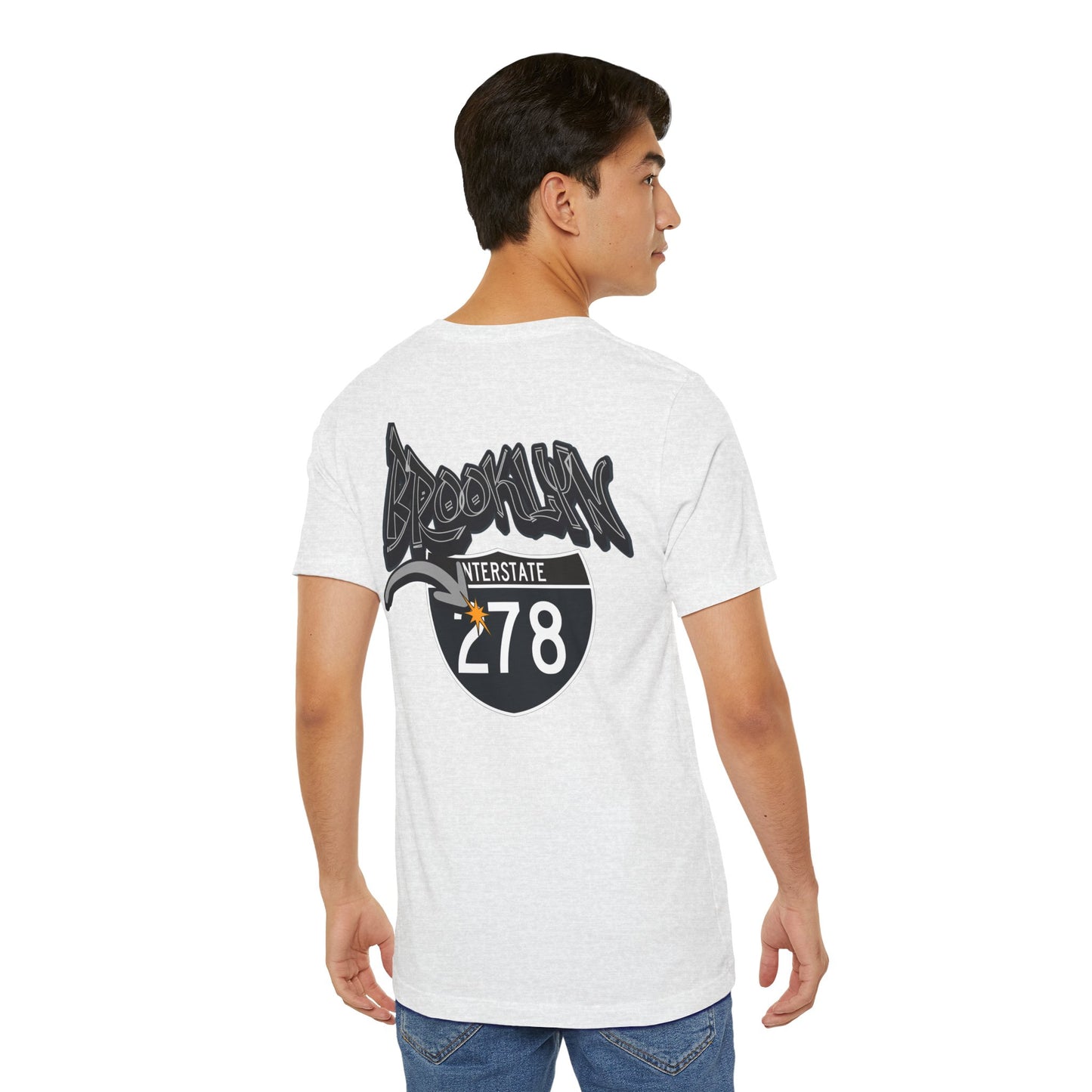 Unisex Tee - Interstate 278 Brooklyn New York Soft Blend Forgeddaboutit Design