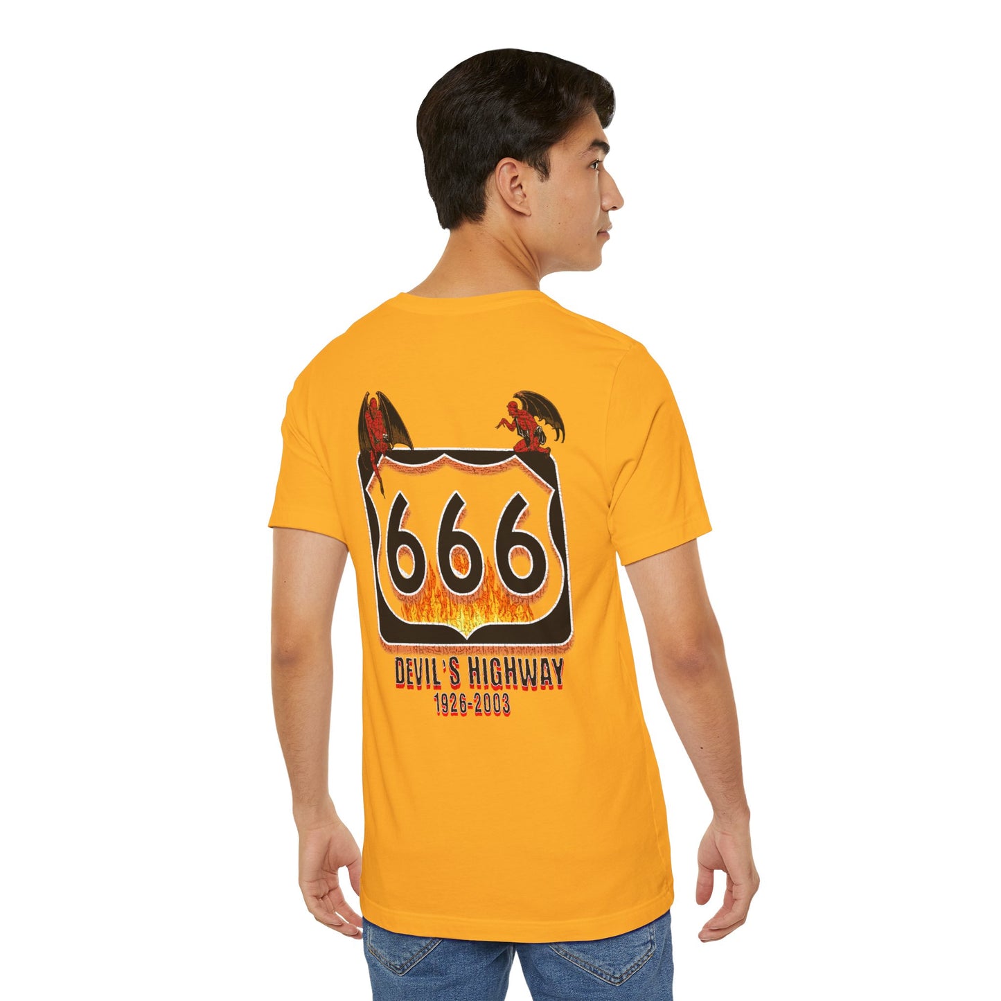 Highway Route  666 The Devil's Highway Unisex Soft Blend Tee