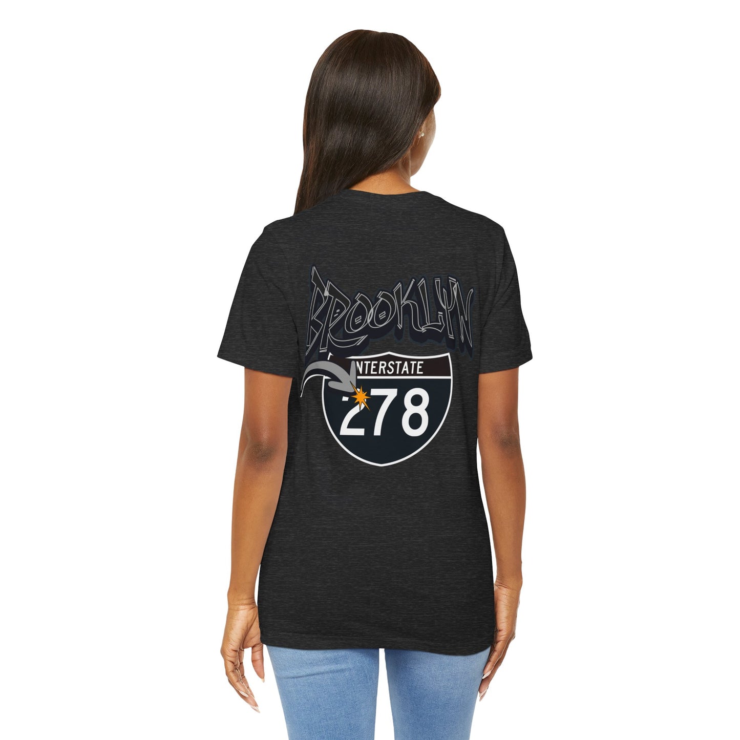 Unisex Tee - Interstate 278 Brooklyn New York Soft Blend Forgeddaboutit Design