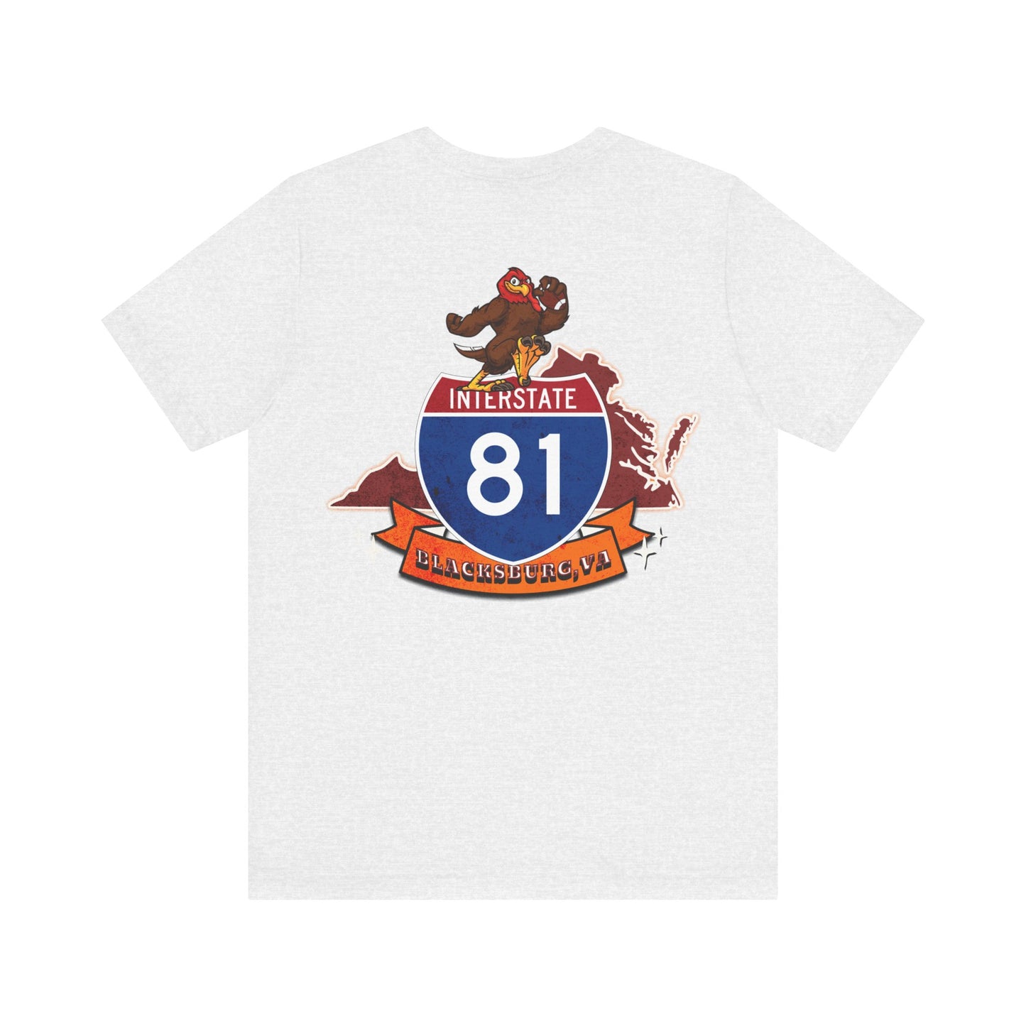 Interstate 81 Hookie Country, Blacksburg VA, Highway Route Apparel Unisex Soft tee