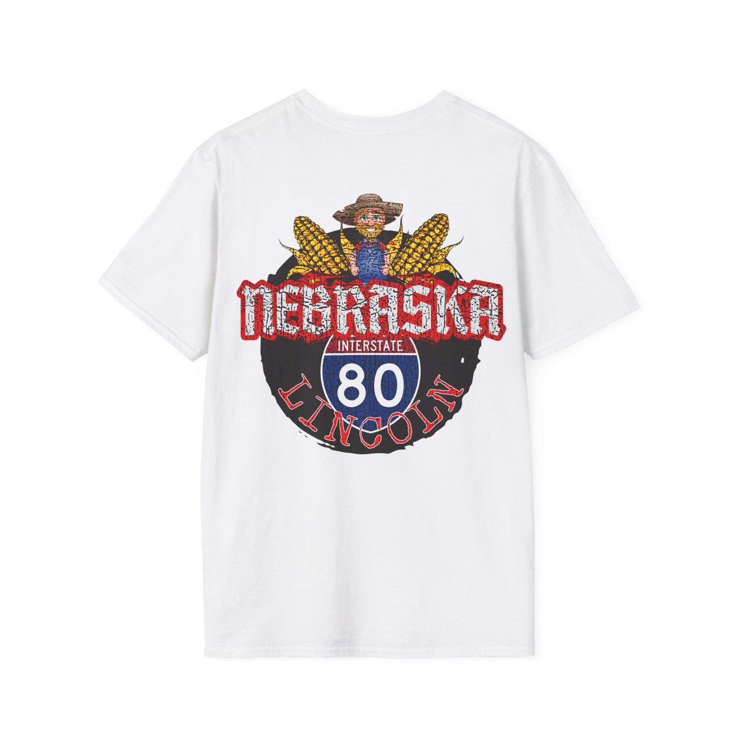 I-80 LINCOLN NEBRASKA, Unisex Softstyle T-Shirt