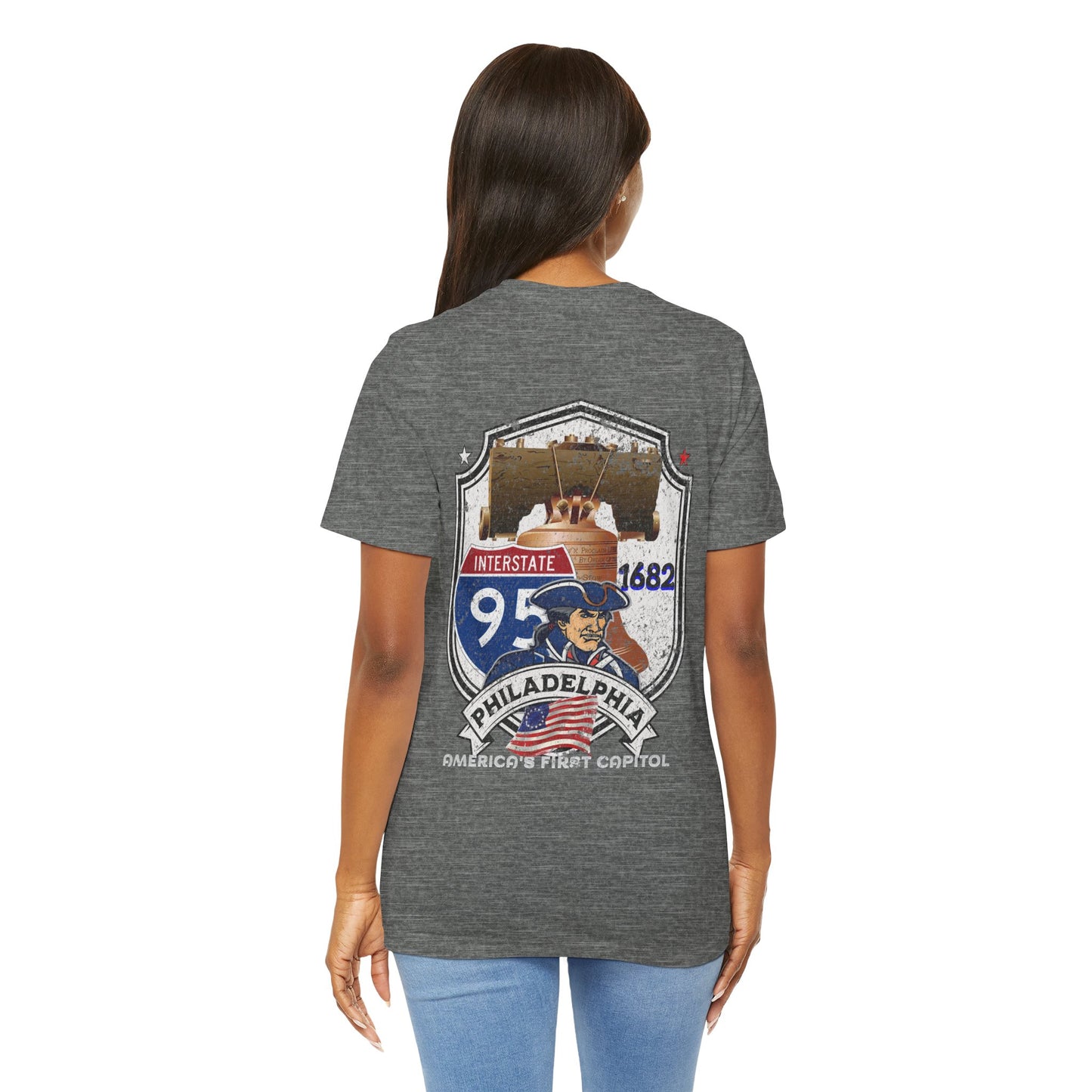 Highway Route  distressed Philadelphia Tee