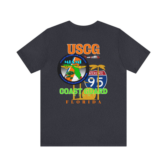 I-95 USCG MIAMI, FL., Unisex Jersey Short Sleeve Tee
