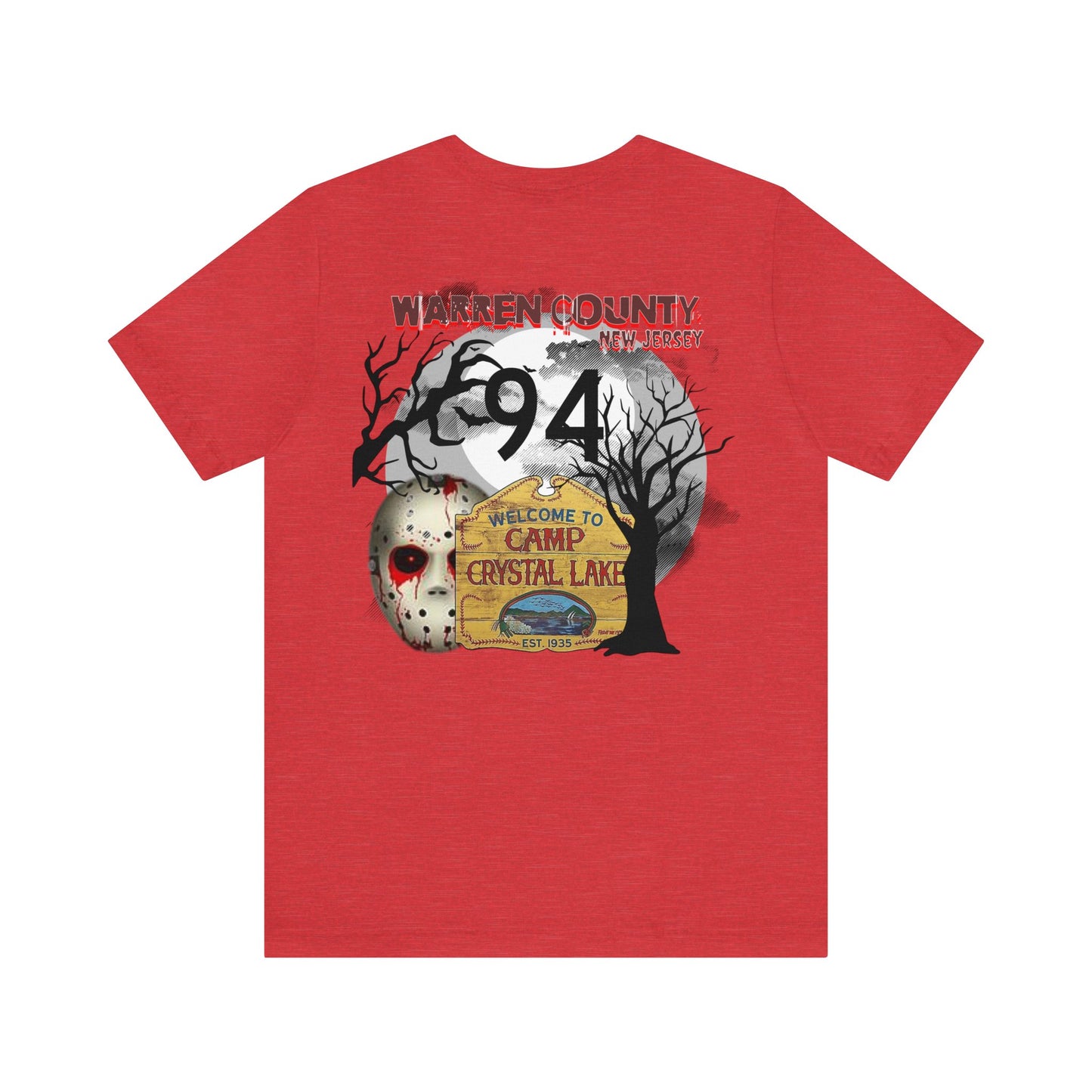 New Jersey RT 94, CRYSTAL LAKE, Unisex Jersey Short Sleeve Tee