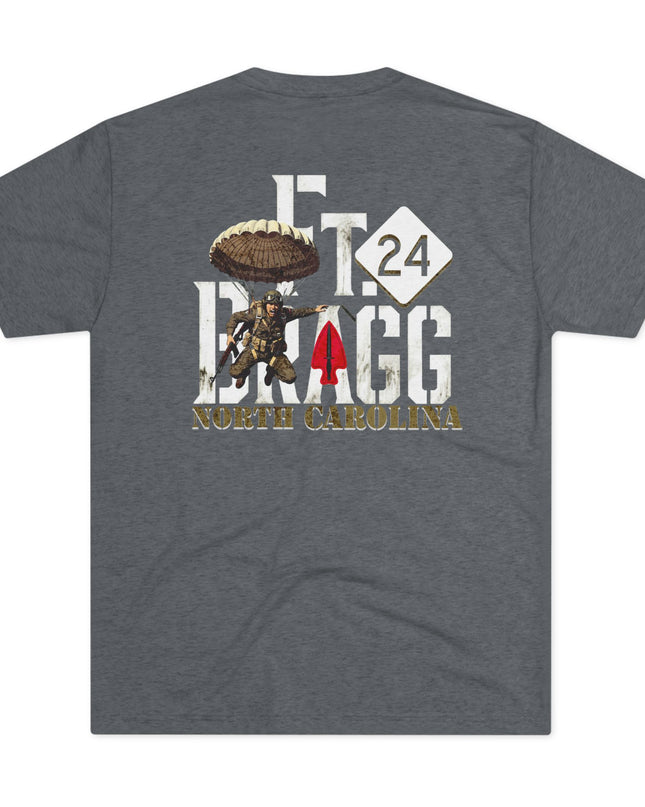 Fort Bragg North Carolina Route 24 T-Shirt — Home to Army Airborne & Special Forces