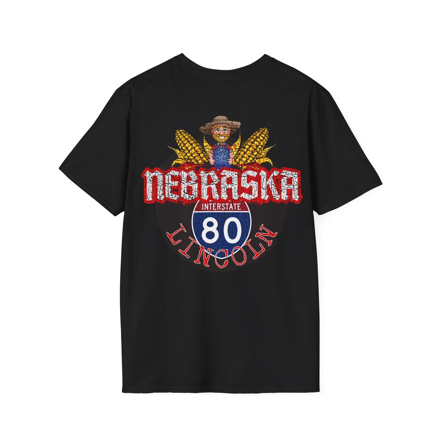 I-80 LINCOLN NEBRASKA, Unisex Softstyle T-Shirt