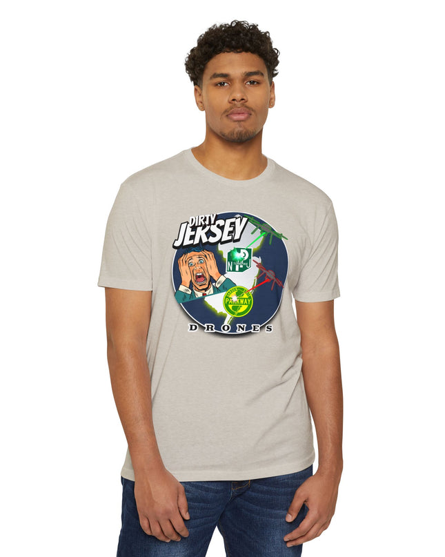 T-Shirt: Dirty Jersey Drone Panic