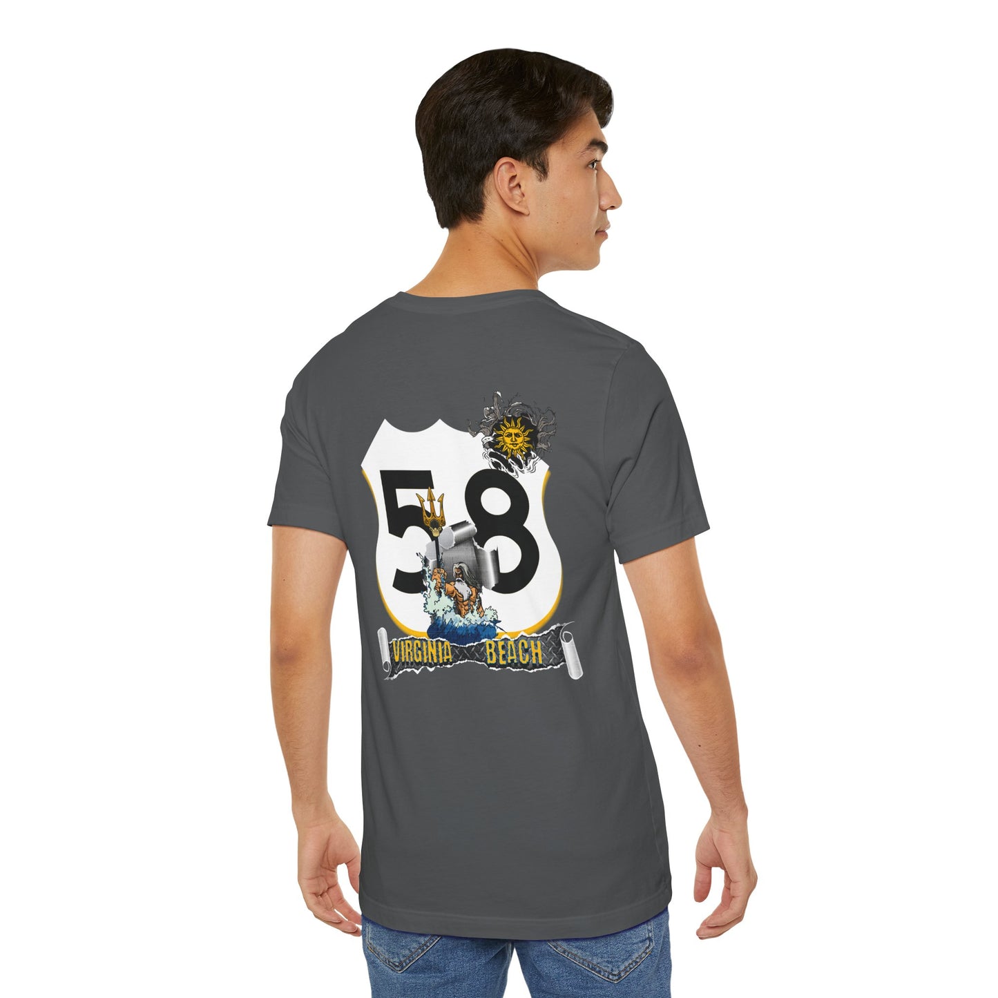 Route 58 Virginia Beach Road Trip T-Shirt