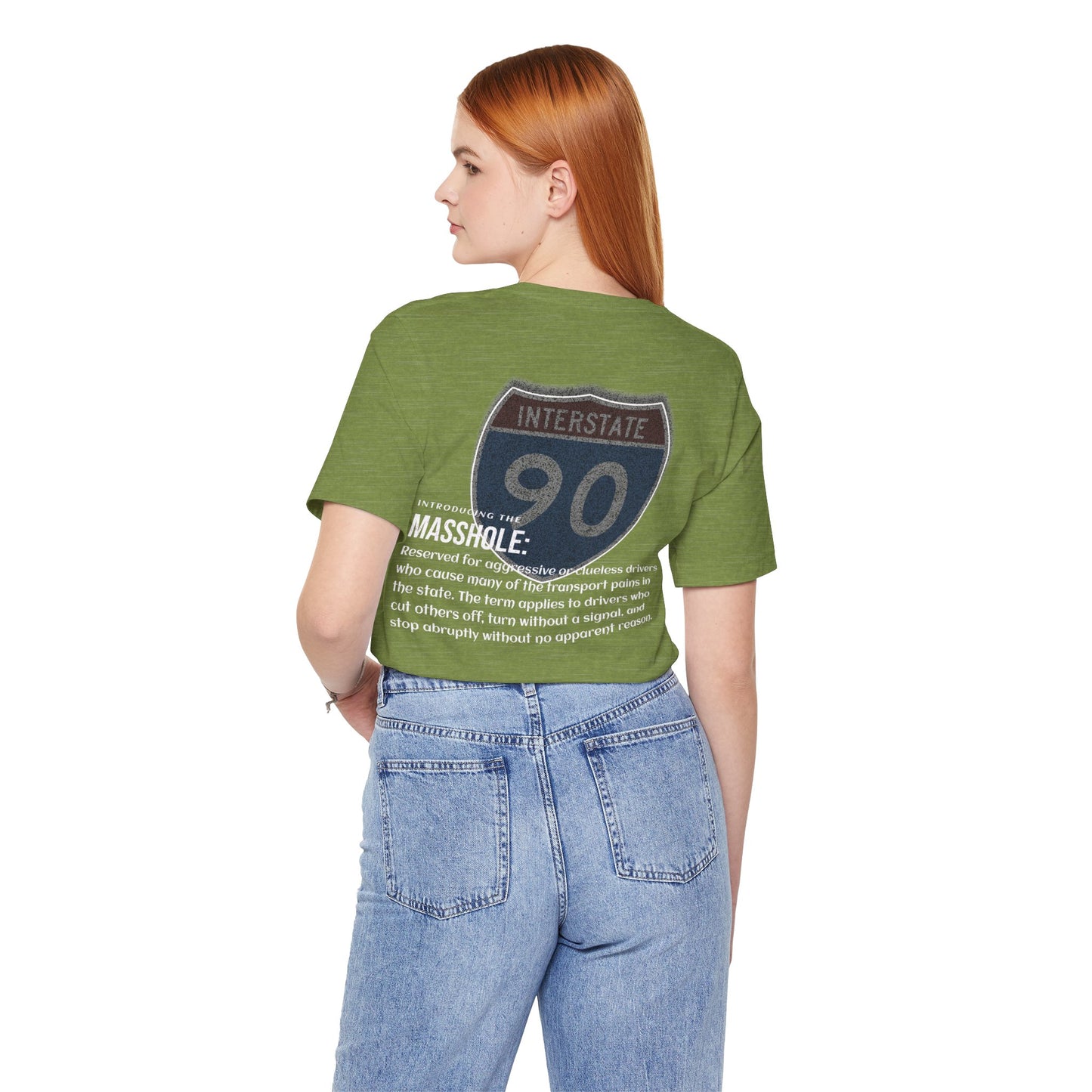 Massachusetts  I-90 Highway Route Tee Shirt