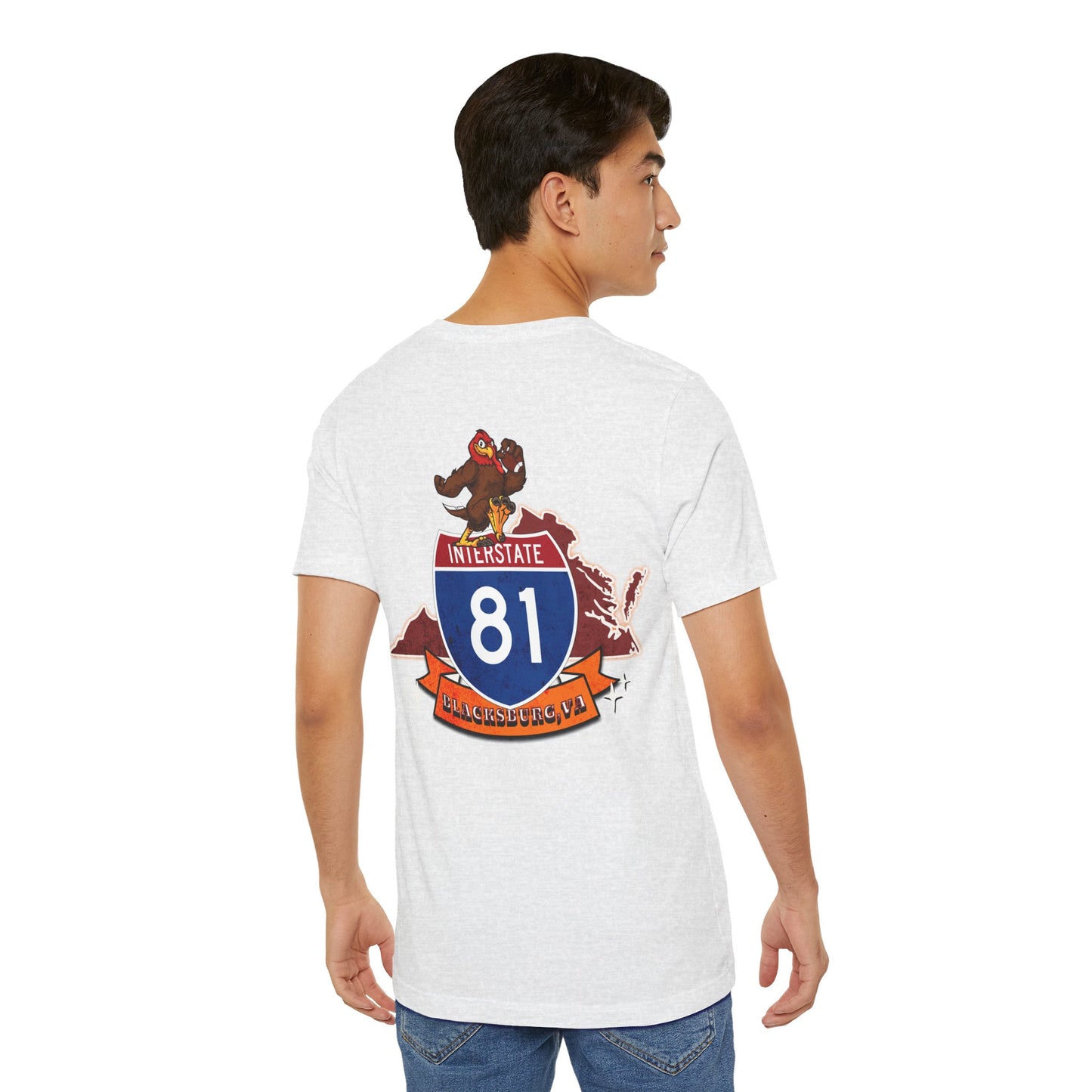 Interstate 81 Hookie Country, Blacksburg VA, Highway Route Apparel Unisex Soft tee