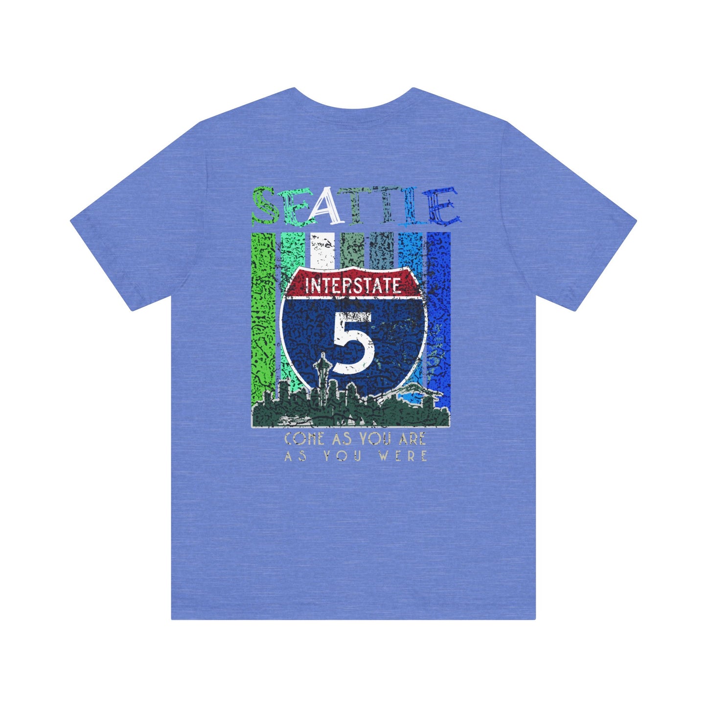 Interstate 5 Seattle Highway Route Apparel - Soft Blend Travel  Unisex Tee