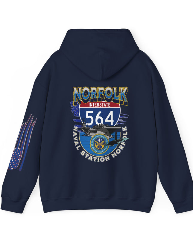 I-564 NORFOLK NAVAL BASE, VA,  -Unisex Heavy Blend™ Hooded Sweatshirt