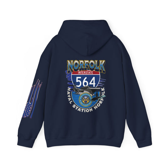 I-564 NORFOLK NAVAL BASE, VA,  -Unisex Heavy Blend™ Hooded Sweatshirt