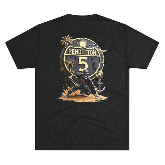 Home of Sand, Sea, Sweat, and Grit' Crew Tee — Interstate 5 Pendleton, California