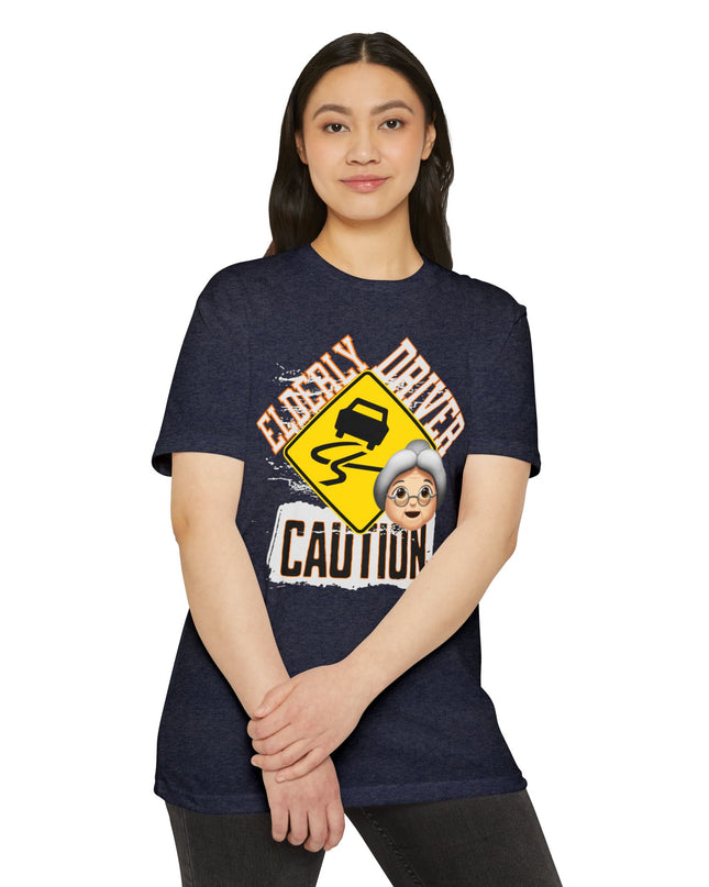 Funny Caution Elderly Driver T-shirt