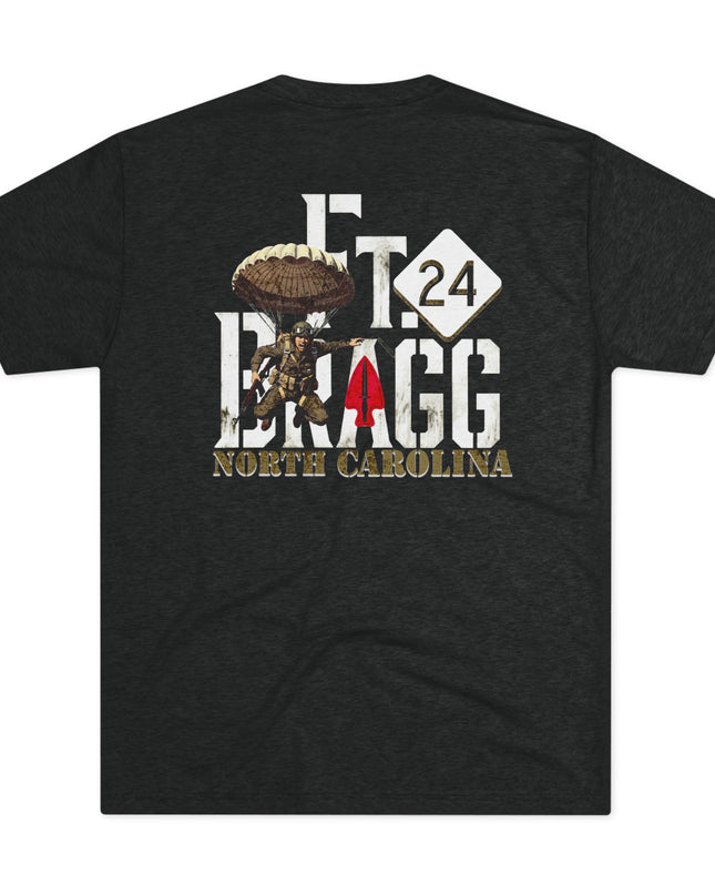 Fort Bragg North Carolina Route 24 T-Shirt — Home to Army Airborne & Special Forces