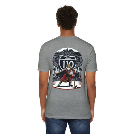 T-Shirt: Los Angeles Interstate 110 Kings Hockey Tee, tailgating at the beach