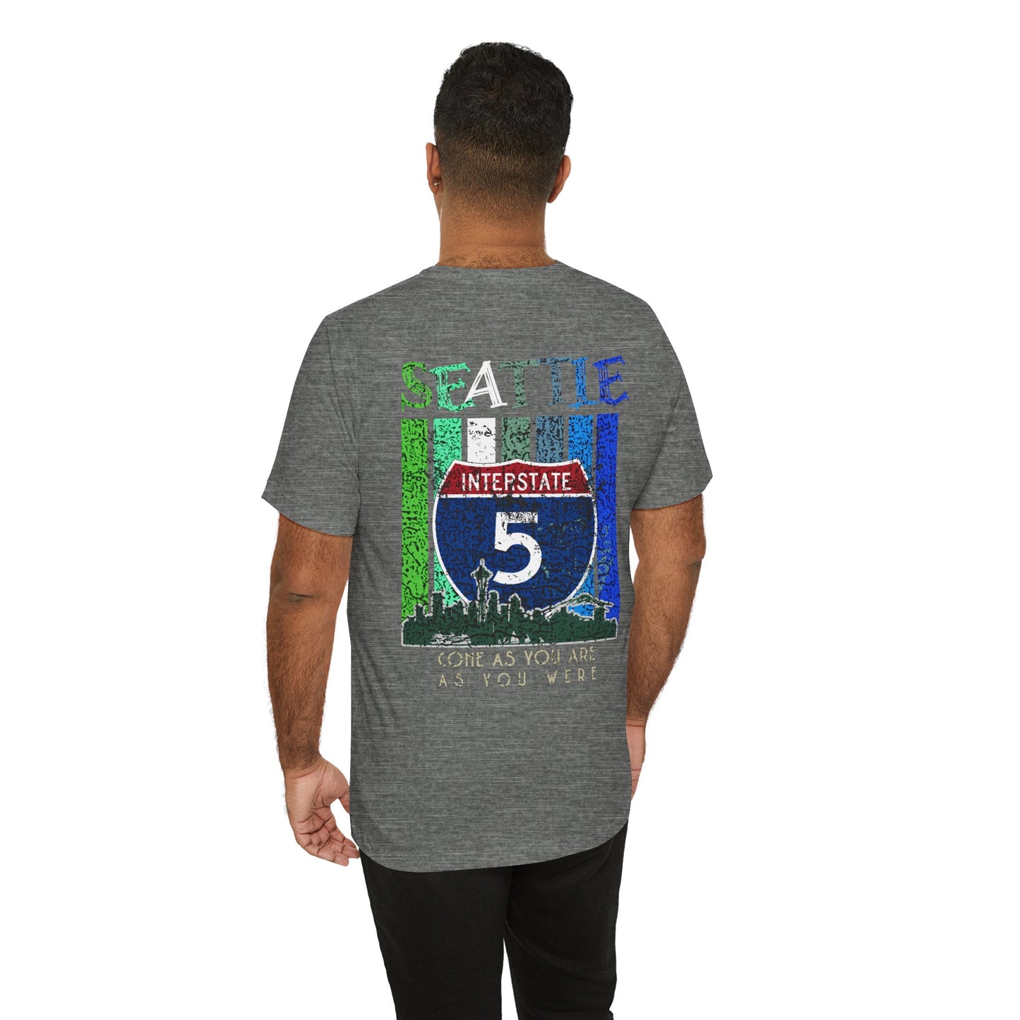 Interstate 5 Seattle Highway Route Apparel - Soft Blend Travel  Unisex Tee