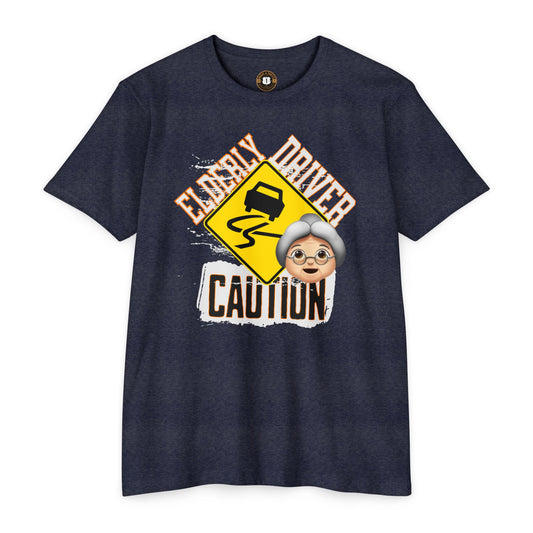 Funny Caution Elderly Driver T-shirt