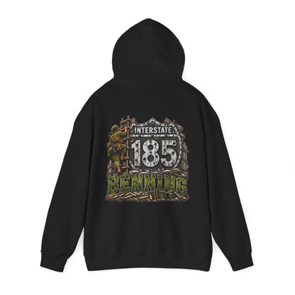 Interstate 185  Columbus, Georgia Military Route Hooded Sweatshirt