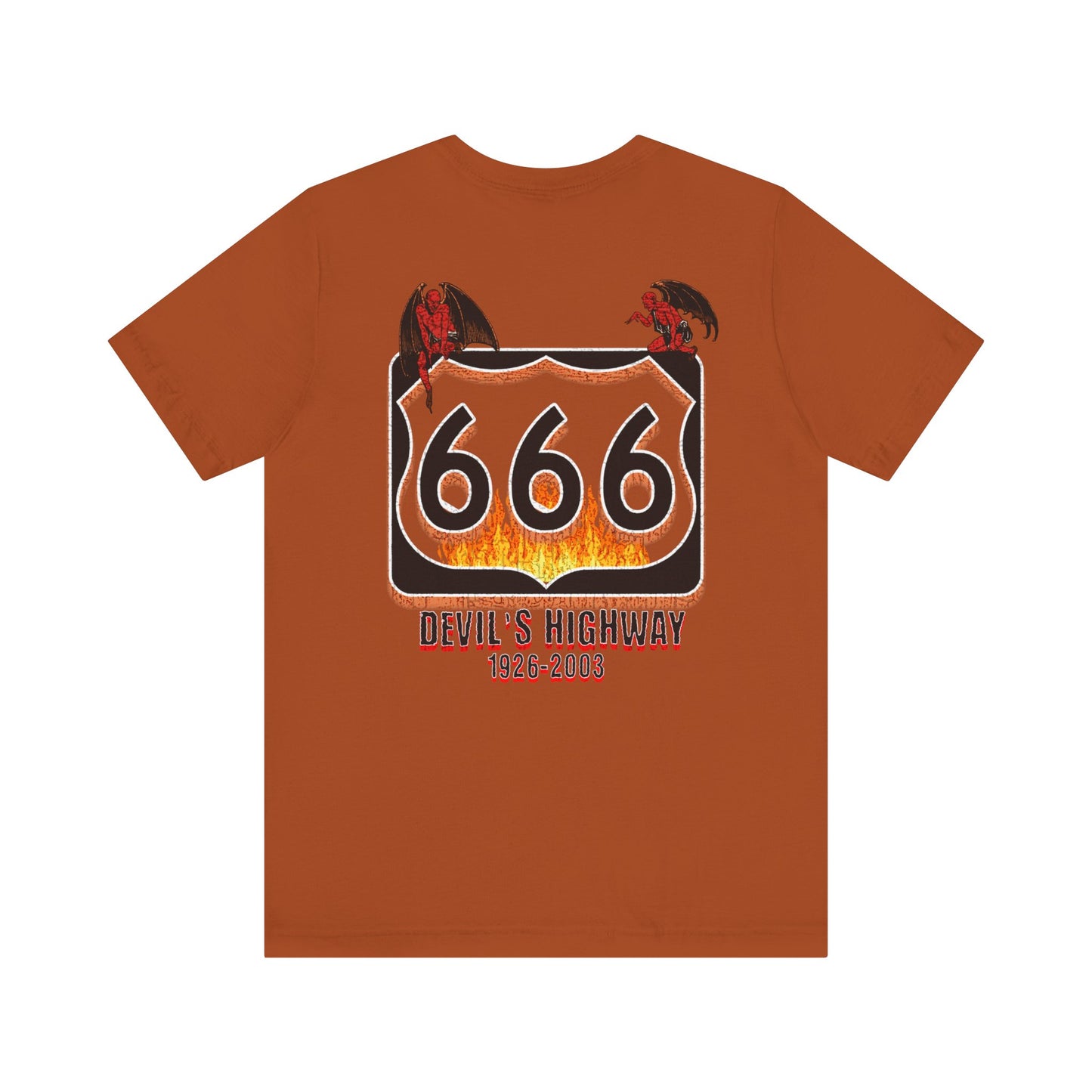 Highway Route  666 The Devil's Highway Unisex Soft Blend Tee