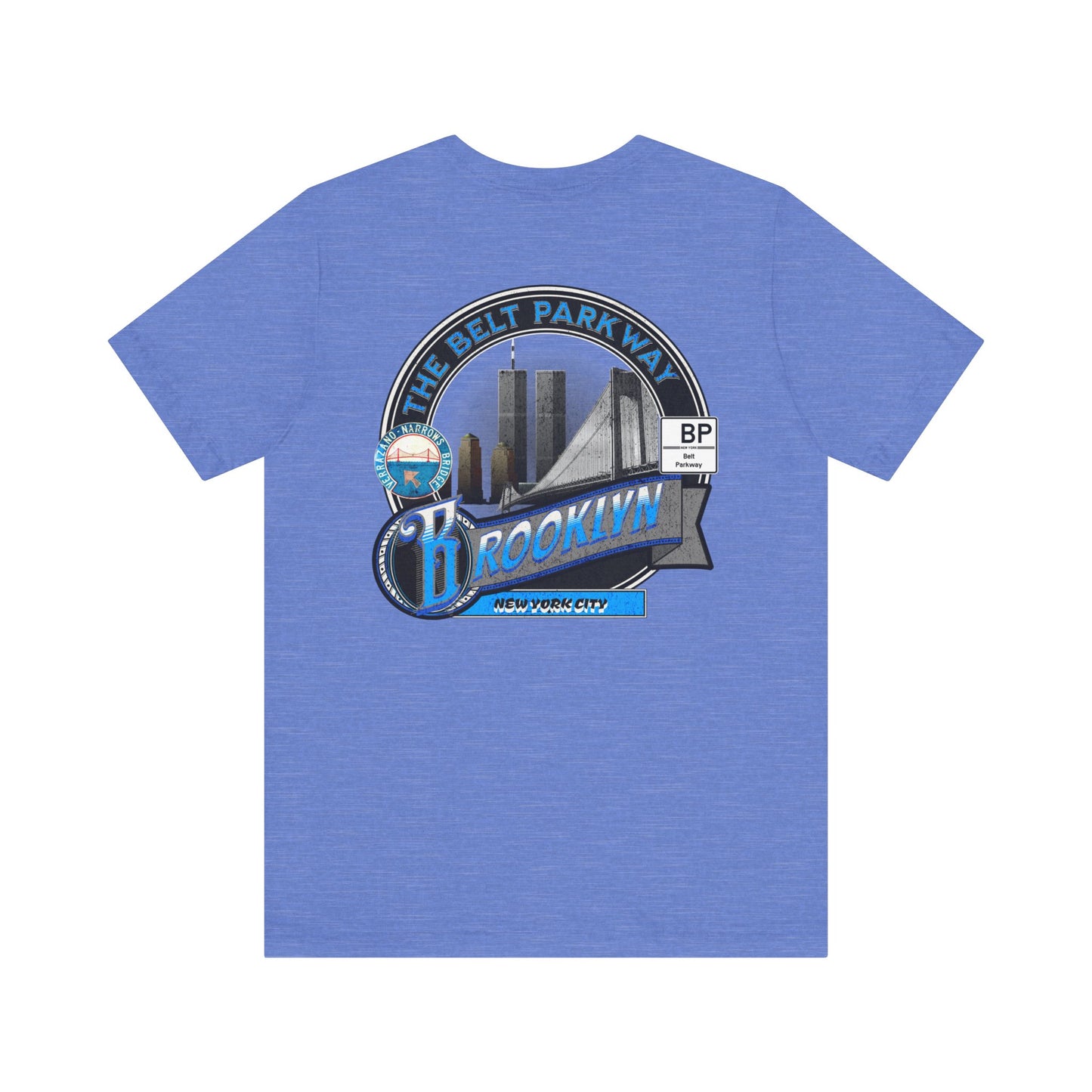 Belt Parkway Brooklyn Highway Route Unisex  Tee Shirt - Soft Blend NYC Apparel